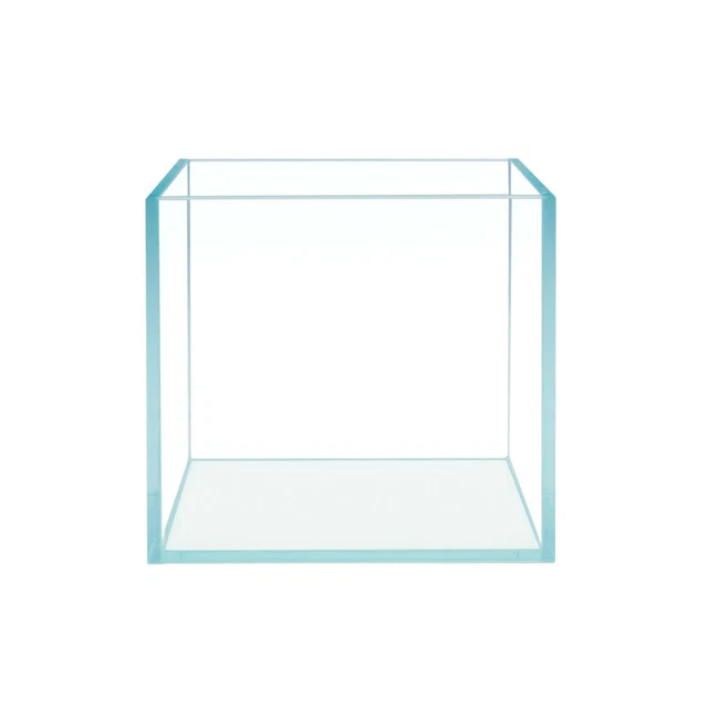 2 Gallon Cubic Rimless Aquarium, Low iron Glass Tank, 20X20X20cm, 5mm Glass Tank