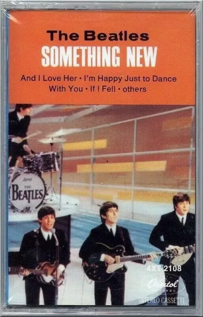 K7 audio The BEATLES 'Something new' cassette tape USA comme neuve / mint cond.