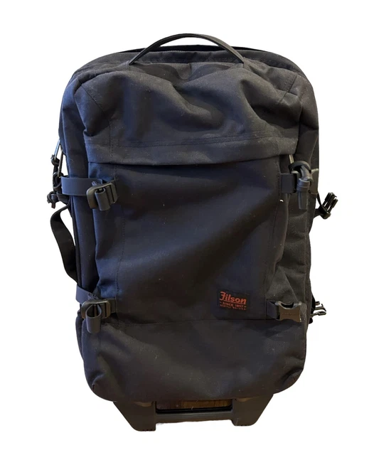 Filson 22" Dryden Carry-On Rolling Suitcase Dark Navy/Black Twill Luggage CLEAN