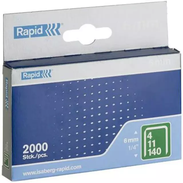 NEW Rapid High Performance Staples 140/6 Box 2000