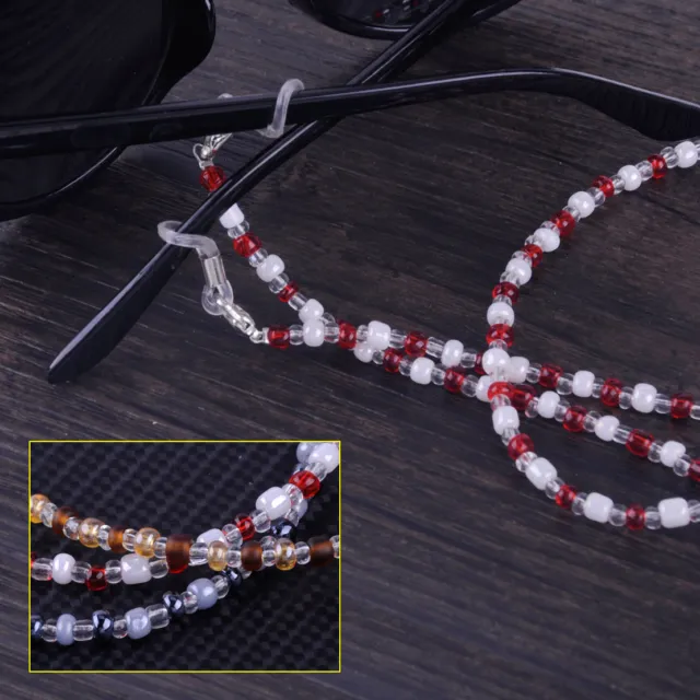 3PCS Glasses Chain Beaded Cord Lanyard Holder Rope String Spectacles Sunglasses