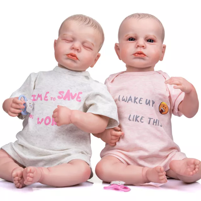 Bambole Reborn 19 pollici Soft Touch Giocattolo Vinile Da Collezione Bambini Regalo di Compleanno