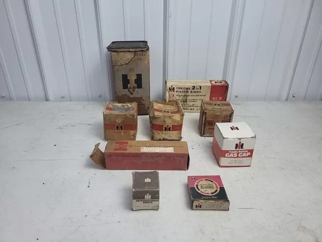 Group Of International Harvester IH Empty Parts Box Advertising!