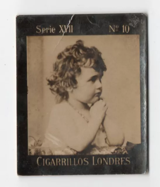 1900s Uruguay Photo Tobacco Card Danckelman & Schrader S17 #10 child study