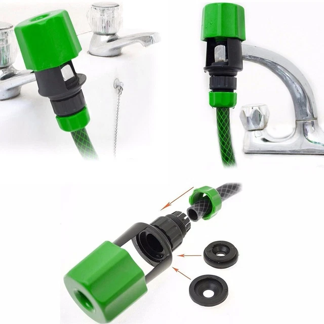 Faucet Adapter Tap Connector Hose Universal Water Pipe Kitchen Garden Accessory