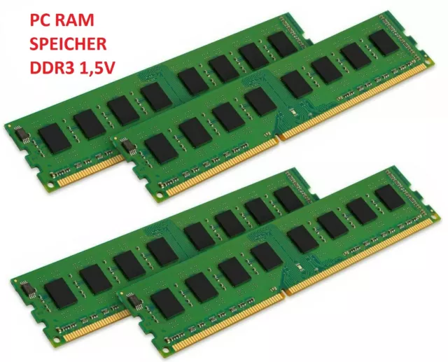 2GB 4GB 8GB 16GB 32GB PC DDR3 RAM Markenspeicher 1333 1600 PC3-10600 PC3-12800