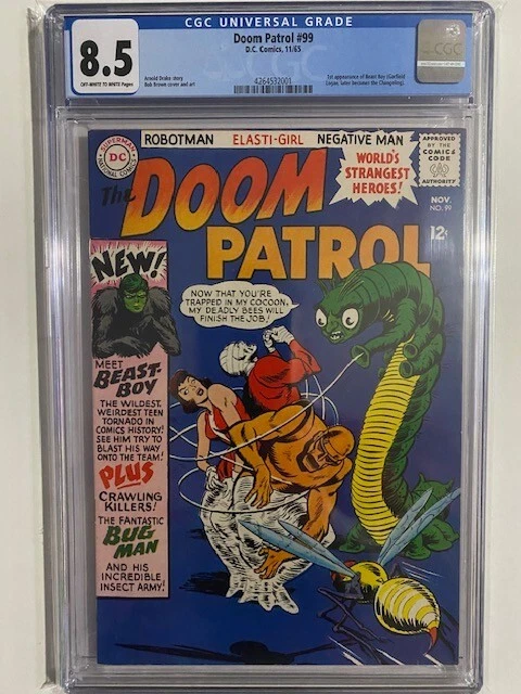 DOOM PATROL #99 CGC 8.5 VF+ High Grade 1st Appearance BEAST BOY The Changeling