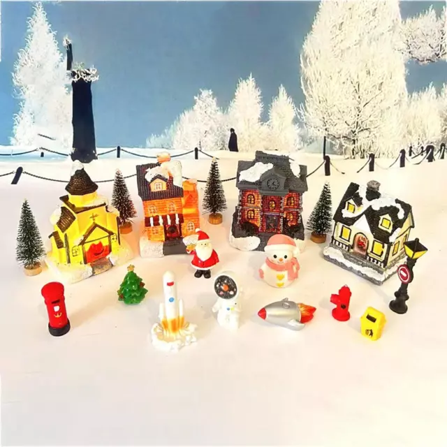 Toyland® Mini décoration de Noël en résine – Accessoires de scène de  Village – Figurines de Noël (Enfants avec boîte aux Lettres)