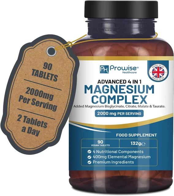 Magnesium Glycinate 3-in-1 Complex With Vitamin B6-2000mg Per Serving - View #4