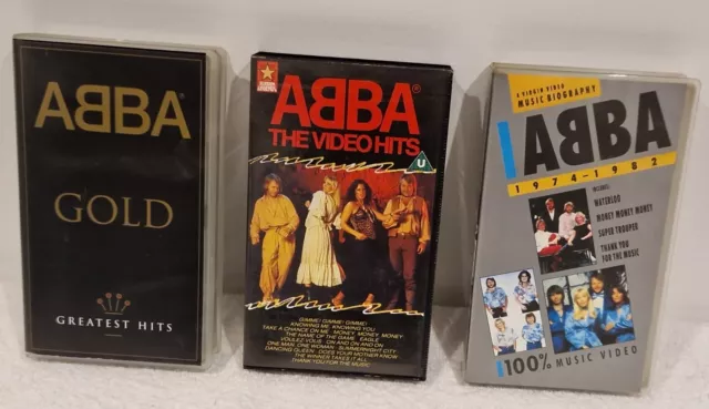3 X Abba - Abba Gold / Abba Video Hits/ Musical Biography