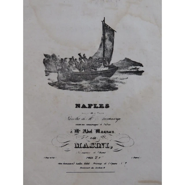 MASINI F. Naples Chant Piano ca1840