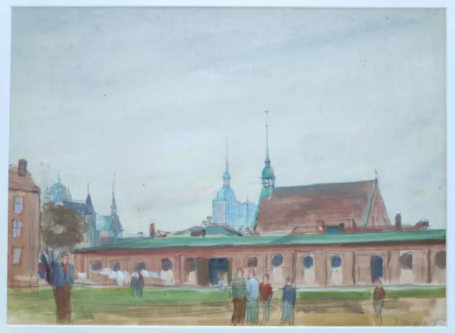 Kliefert, Erich(1893 Berlin–1994 Stralsund)„Stralsund–Partie am Heilgeistkloster