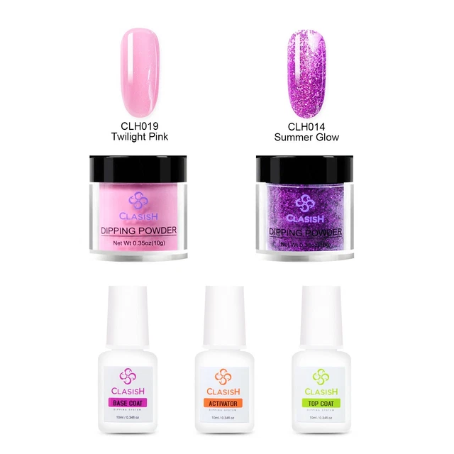 Nail Art Dipping Powder Kit With Dipping Liquid Polish Dip Starter Kit 5Pcs