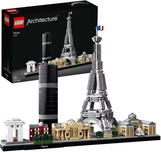 LEGO 21044 B-Ware Architecture Paris, Modellbausatz mit Eiffelturm, Champs-Élysé