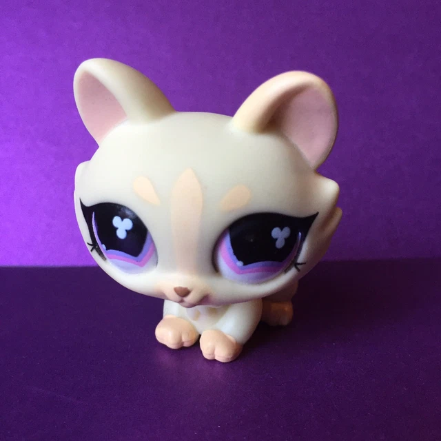 Littlest Pet Shop Authentique #1868 - Chaton Assis - Original LPS Hasbro - Occasion