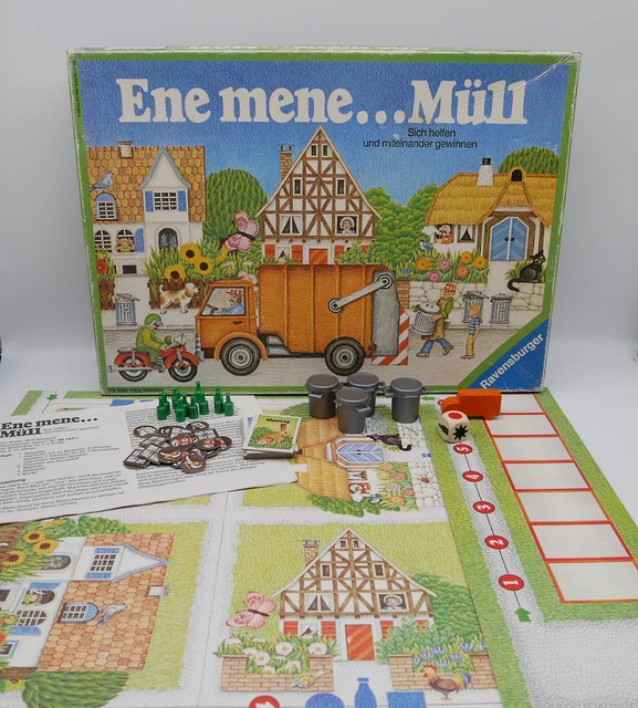Ene mene...Müll von Ravensburger Familienspiel Brettspiel 1982 vollständig