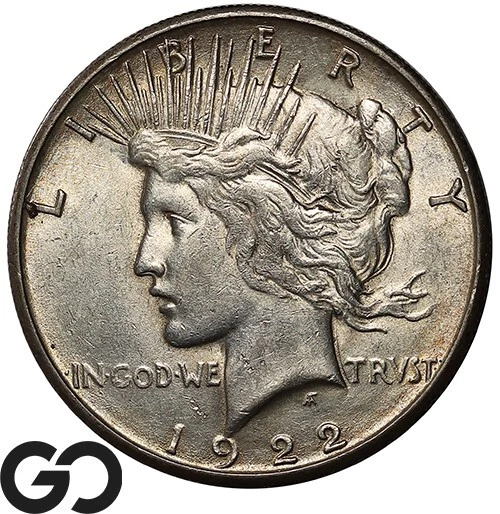1922-S Peace Dollar, Better Date ** Free Shipping!