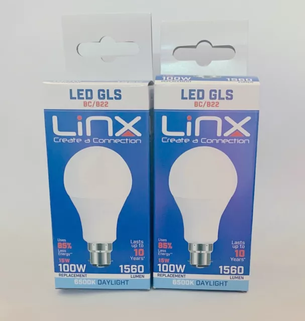 Linx 100W Glühbirne Tageslicht B22 Bajonett LED GLS A + Energiespartag