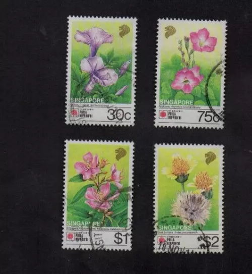 SINGAPORE 1976 PERIOD BRIDAL COSTUMES COMP. SET OF 3 STAMPS SC#257-259 IN  MINT