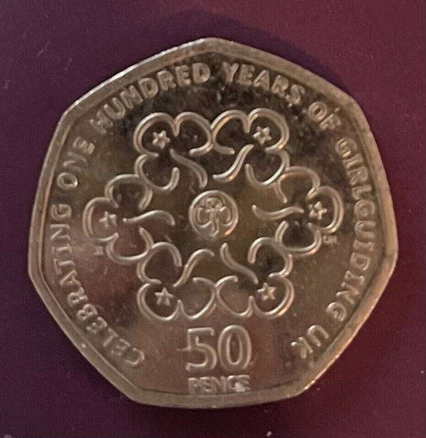 VERY RARE 50P coin Celebrating 100