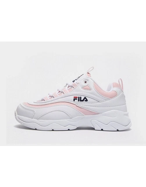 Pink fila on sale trainers junior