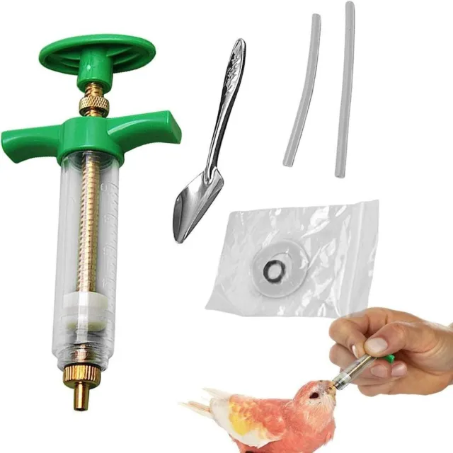 With Soft Hose Spoons Baby Birds Feeding Injector Kit  Pigeons