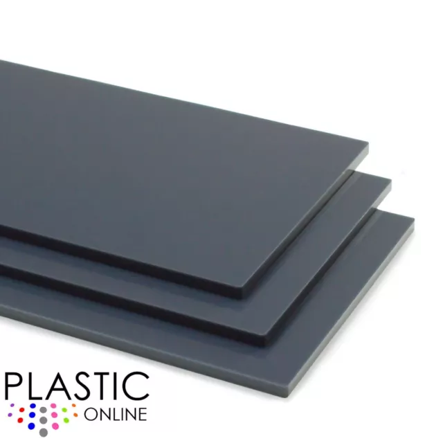 Dark Grey Anthracite Perspex Acrylic Sheet Plastic Panel Material Cut to Size