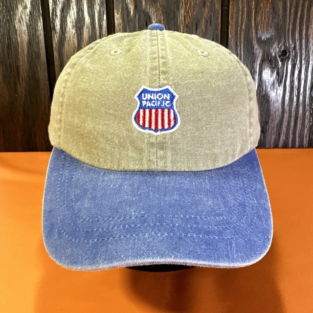 Vintage Union Pacific Railroad Dad Hat Ball Cap Low Profile Adjustable Small 90s