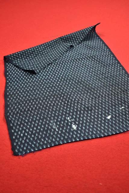 Vintage Japanese Fabric Cotton Antique Boro Patch Indigo Blue KASURI 18"/MM43/40