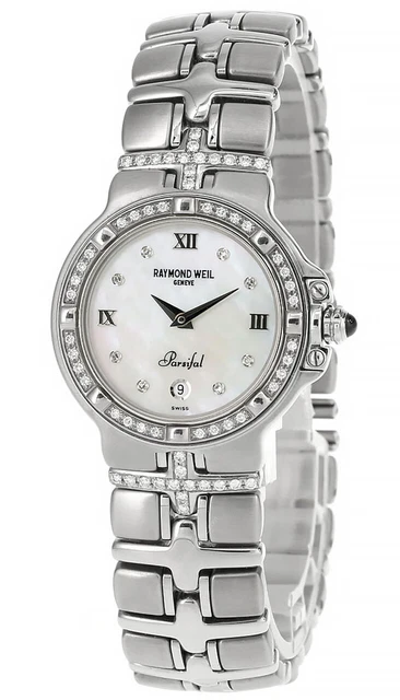RAYMOND WEIL Parsifal MOP Dial Diamond Bezel Women's Watch 9995DDD RAYMOND WEIL Parsifal MOP Dial Diamond Bezel Women's Watch 9995DDD