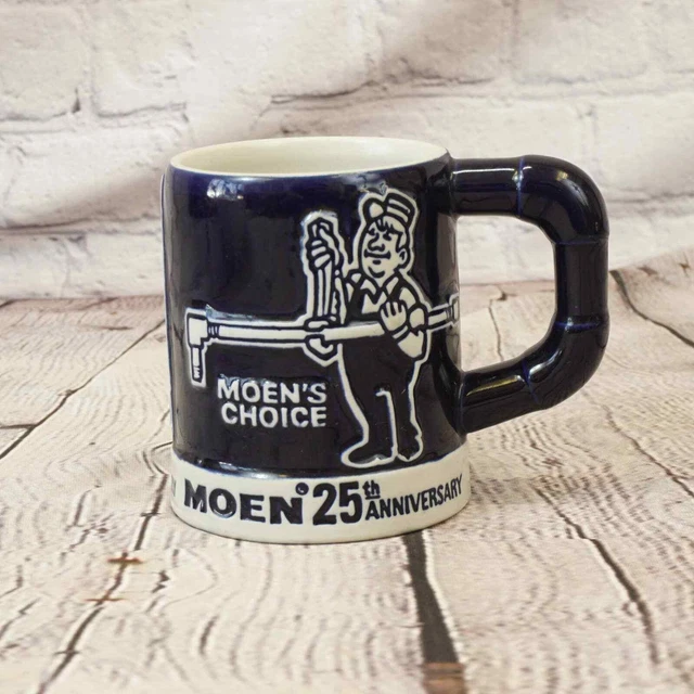MOEN's CHOICE 25TH ANNIVERSARY STANADYNE 100th Blue Ceramic 14oz. Coffee Mug