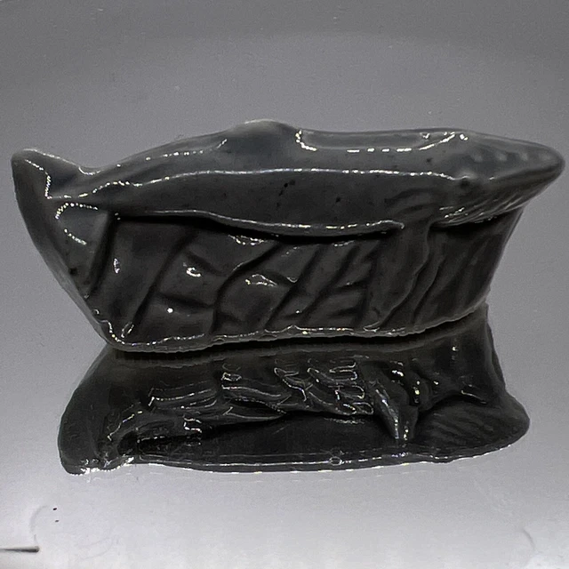 Wade Whimsies England Red Rose Tea Animal Figurine Light Gray Whale Porcelain
