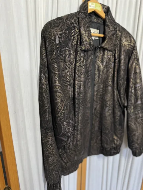 Vintage 1960s 60s Radlee Black leather Coat  BoHo bohemian jacket size Small 2