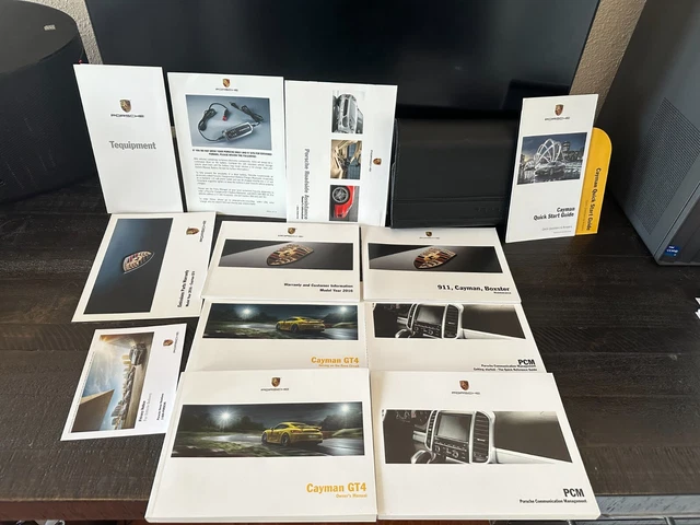 NEW 2016 Porsche Cayman GT4 Owners Manual SET Original Factory OEM 16