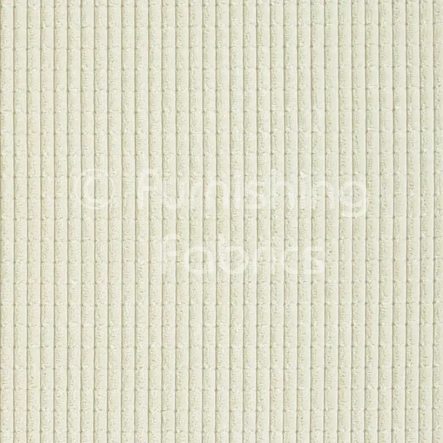 Soft Velvet Brick Jumbo Corduroy Textile Upholstery Fabric Cream White Colour