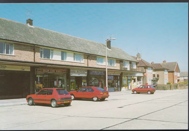 Sussex Postcard - The Shopping Parade, Alinora Crescent, Goring By Sea  J578