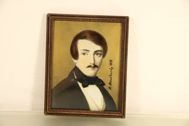 Antikes Biedermeier Miniatur Portrait datiert 1833