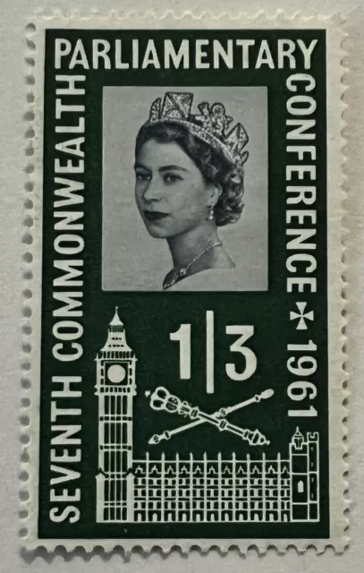 Gorgeous 1961 Parliamentary 7Th Commonwealth Conf Mint Stamp Queen Elizabeth Ii