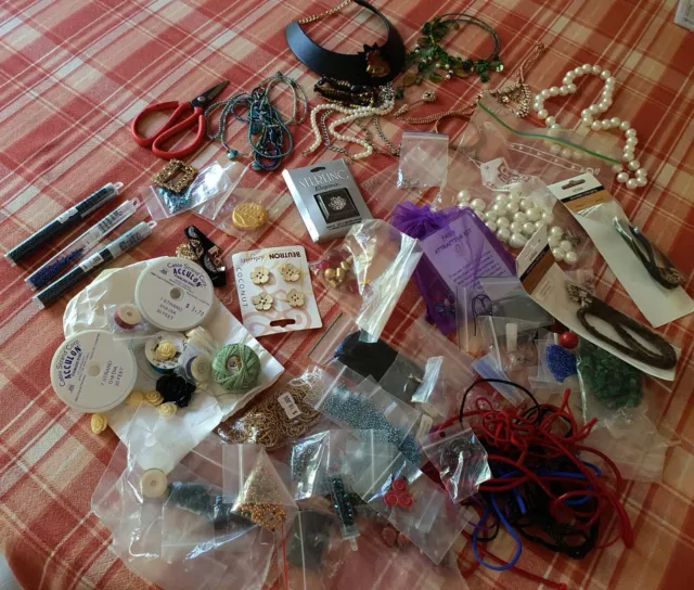 Craft Supplies - A bulk assortment of items for bead making & other crafts