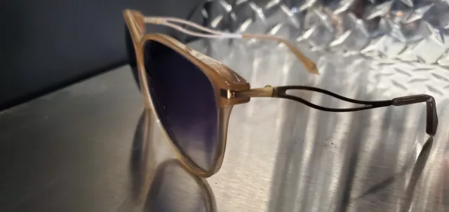 NEW Victoria Beckham VBS67C4 | 64-10-140 | Brown and Gold | Womens Sunglasses