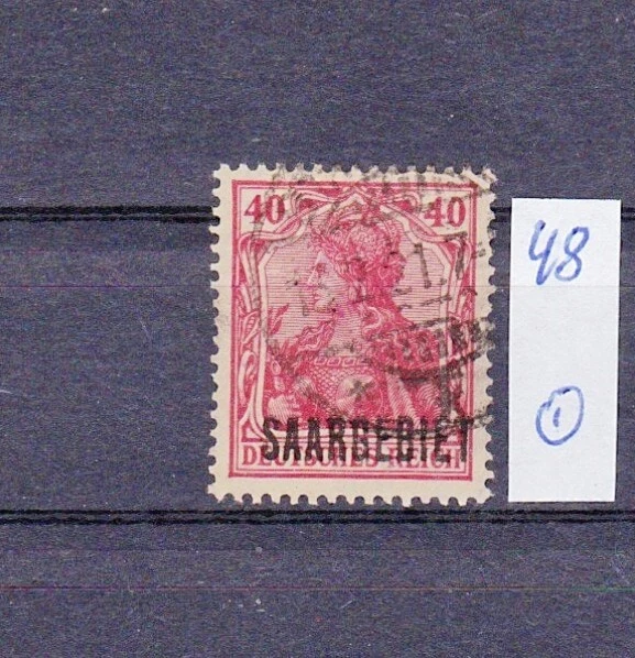 saargebiet bis 1934: Mi. Nr. 48 gestempelt