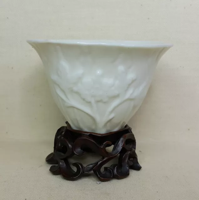 Antique Chinese Porcelain Cup White from China, 18th-19th Century.