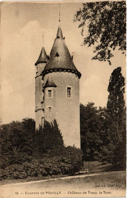 CPA AK Env. de POUILLY - Chateau de TRACY la Tour (456444)