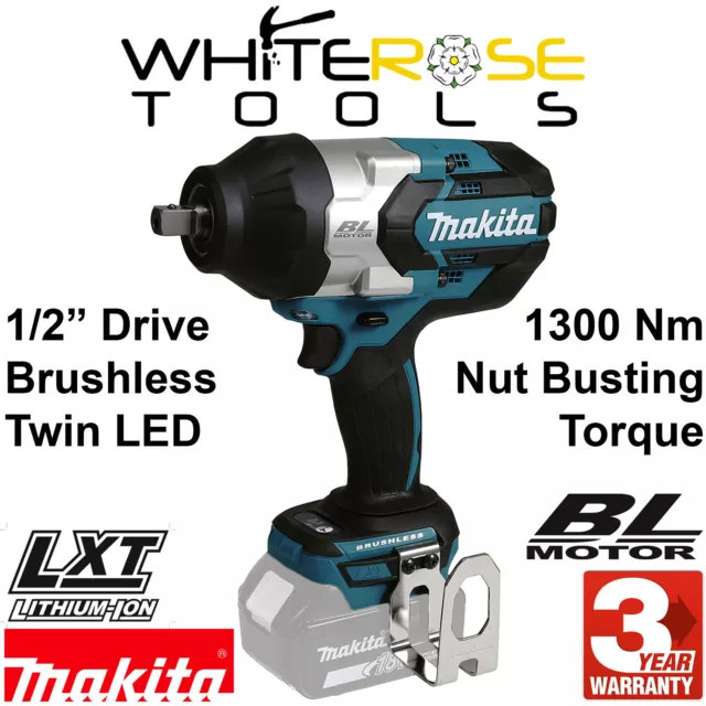 Makita Impact Wrench 1/2" Drive 18V LXT Brushless Cordless 1050Nm Bare Unit