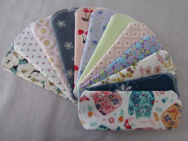 5-Pk S Reusable Cotton Cloth Menstrual Pad Panty Liner Urinary Incontinence