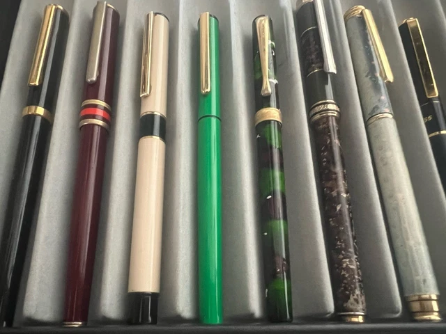 Stylo Roller Waterman Phileas Résine Orange - Plaqué Or - Occasion