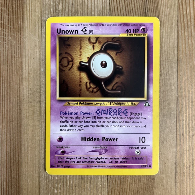 first edition unown pokemon card value TCG Graded Card: 2001 A 1st #014 English PSA 9 – Vancity CJ Trading Cards this Psychic Unown Z [1st Edition] #60