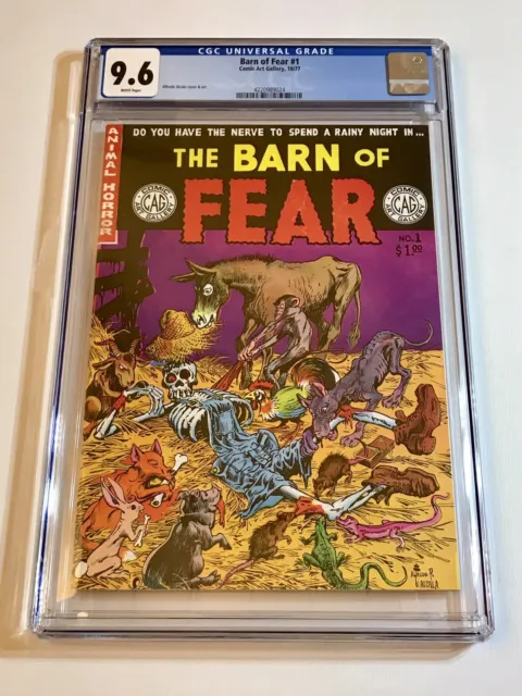 1977 The Barn Of Fear #1 E.C. Type Underground Comic CENSUS  1 GRADED CGC 9.6 WP