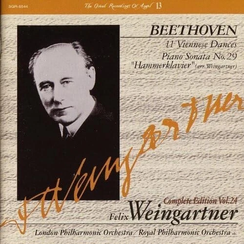 BEETHOVEN 11 VIENNESE Dances, Piano Sonata No.29 Weingartner Edition
