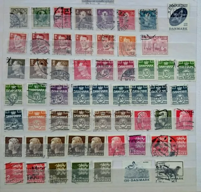 Briefmarkensammlung Dänemark, Schweden, Norwegen, Finnland 1940-1970er Jahre